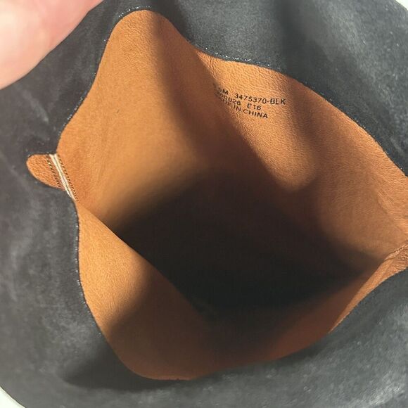 Frye Clara Over The Knee Suede Boots Size 6.5 Black Leather - Picture 7 of 9